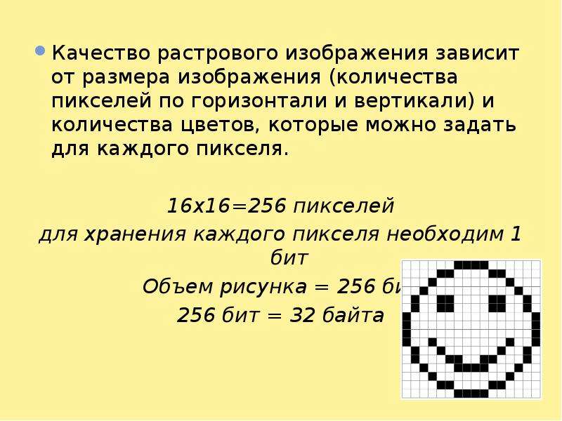 Сколько цветов содержится в палитре растрового рисунка если на кодирование каждого пикселя 7 бит